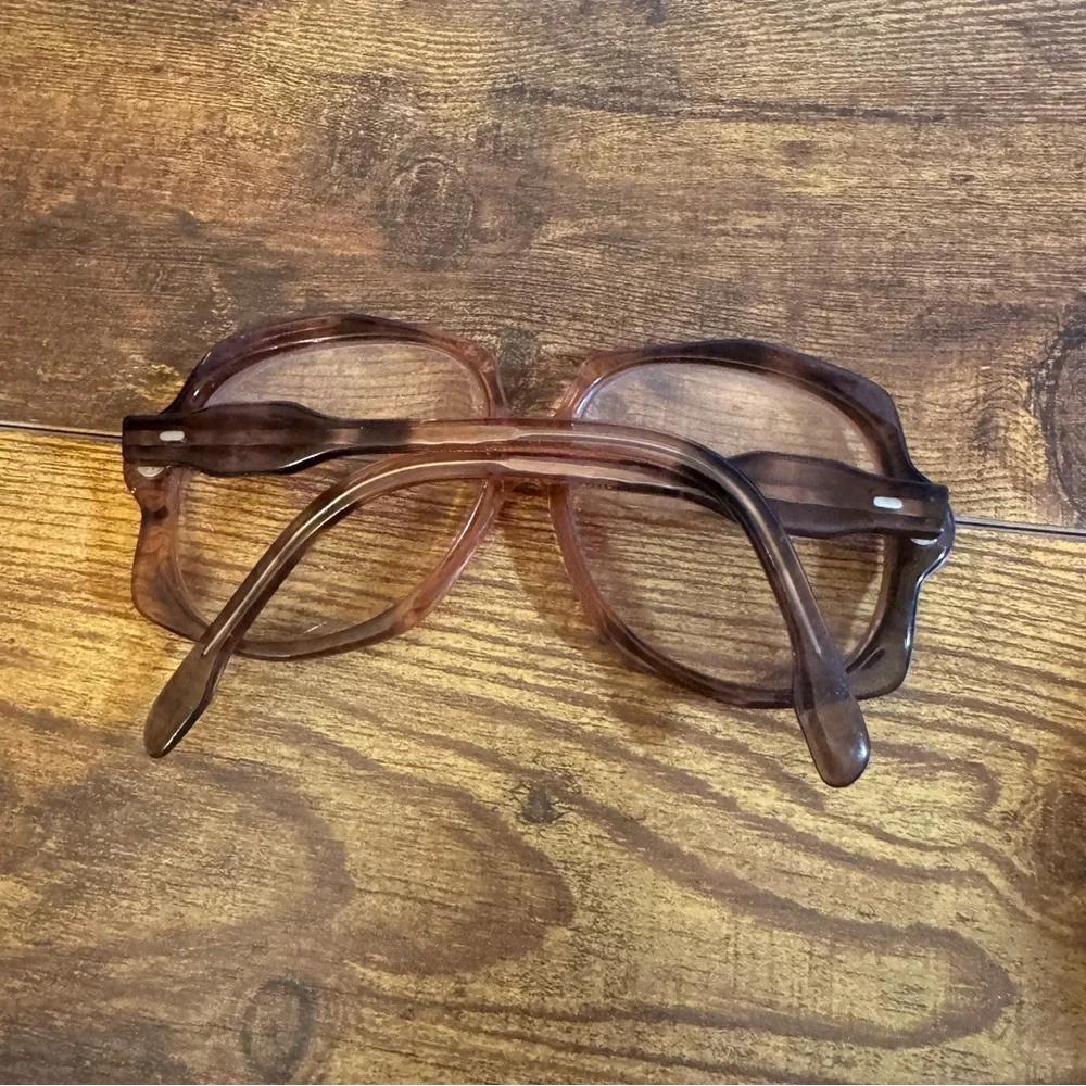 CARITA‎ Paris Lana Vintage French Eyeglass Frames Plum Brown Oversized